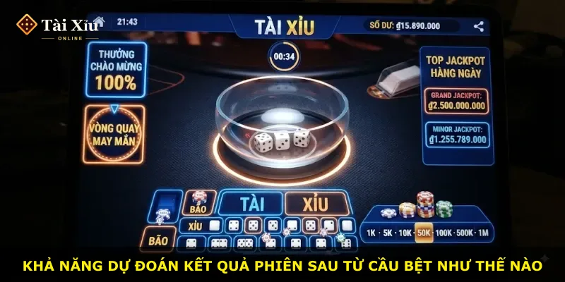 Khả năng dự đoán kết quả phiên sau từ cầu bệt như thế nào