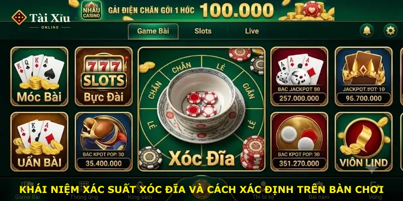 Khái niệm xác suất xóc đĩa và cách xác định trên bàn chơi