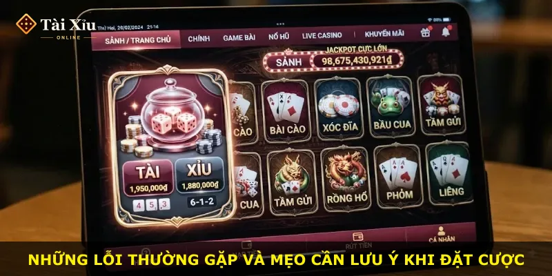 Những lỗi thường gặp và mẹo cần lưu ý khi đặt cược