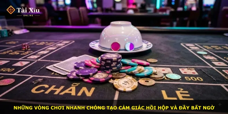 Những vòng chơi nhanh chóng tạo cảm giác hồi hộp và đầy bất ngờ